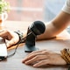 Микрофон Thronmax, еднопосочен, USB-C, черен