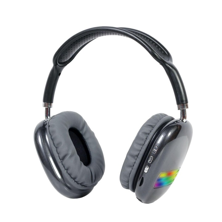 Casti Gaming Gamemax HG3500, Conexiune USB, Iluminare RGB, surround 7.1, Negru