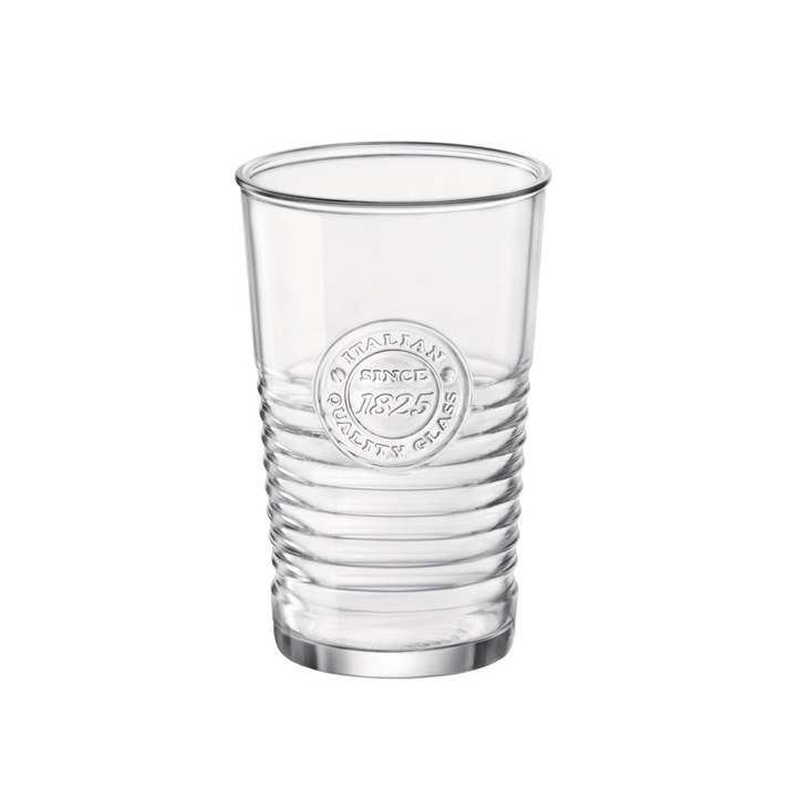 6 db Officina pohár készlet, Bormioli Rocco, Üveg, 475 ml, Átlátszó