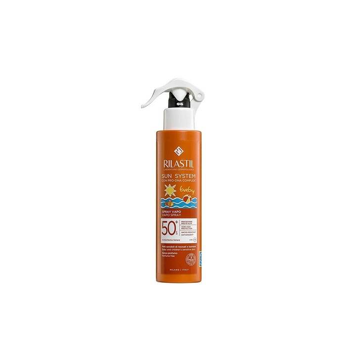 Fényvédő spray gyerekeknek, Rilastil, Spf 50, 200 ml