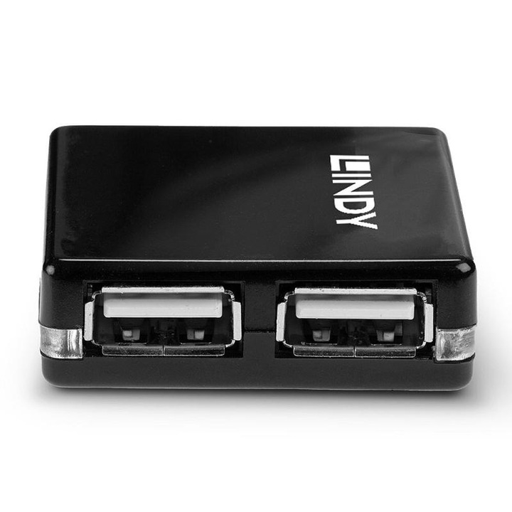 Мини хъб Lindy 4 порта USB 2.0