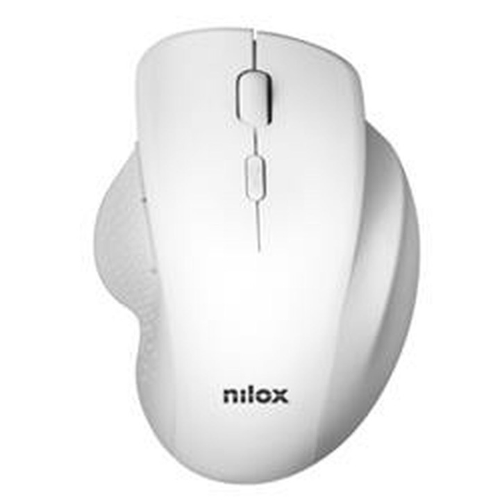 Vezeték nélküli egér, Nilox, 3200 DPI, fehér