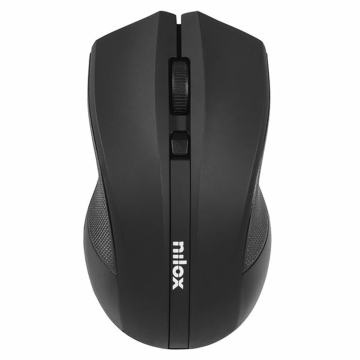 Mouse wireless, Nilox, 1600DPI, Negru