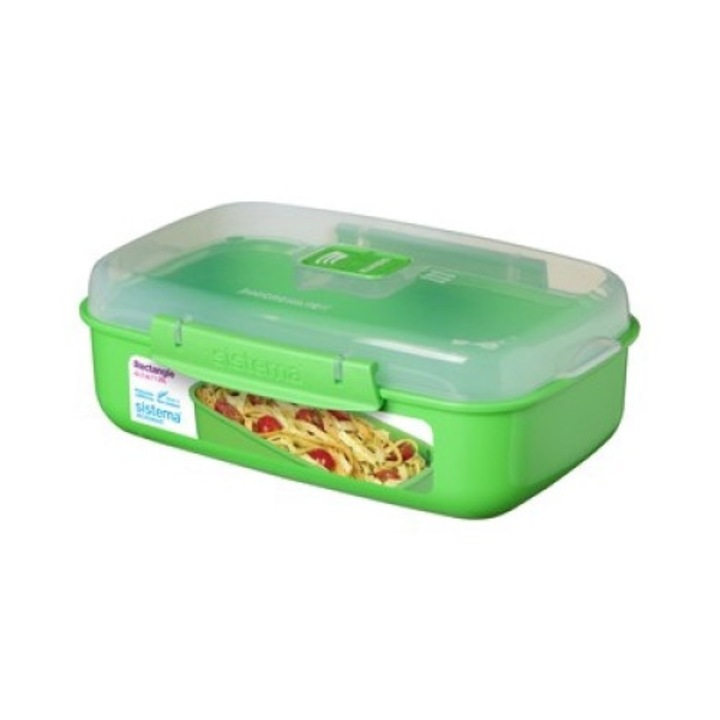 Recipient pentru mancare, Sistema, 1.25 L, Verde