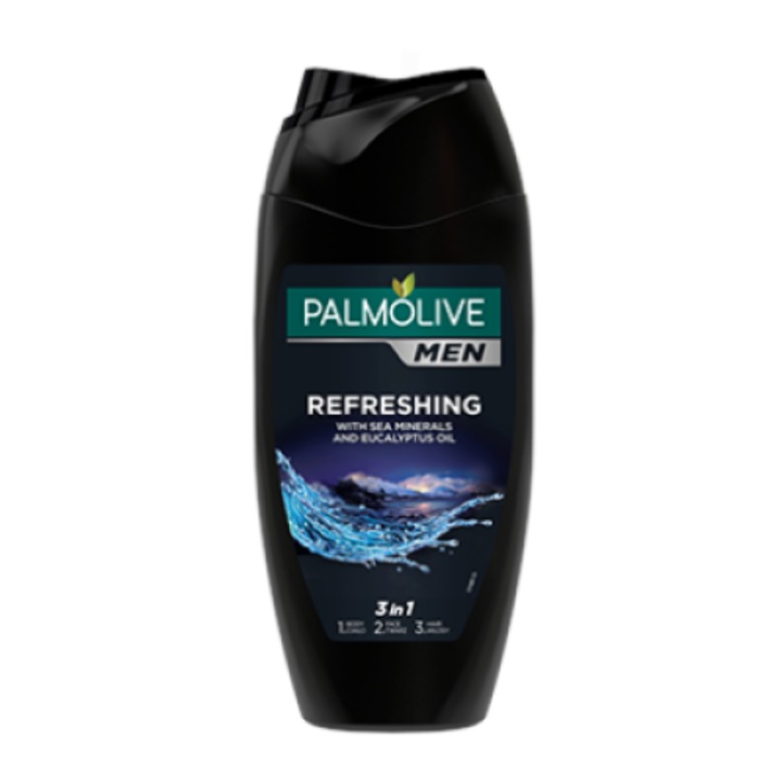 Gel de dus barbati 3 in 1, Palmolive, 12 bucati, 500ml