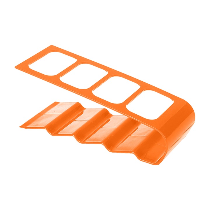 Suport pentru telecomanda, 4 compartimente, multicolor, 18.5x7x6.5cm