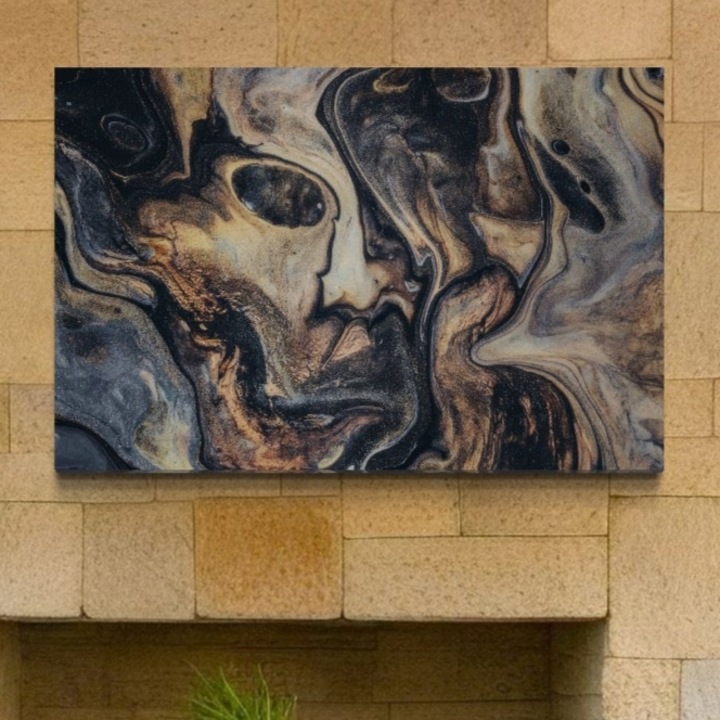 Премиум картина върху платно, LuxCanva® C1042, Абстрактна, 100 X 150 CM, 100% памучно платно 400g/m2, дървена рамка, Цветове, Абстрактно, Офис, Хол, Релаксация, Ярки цветове