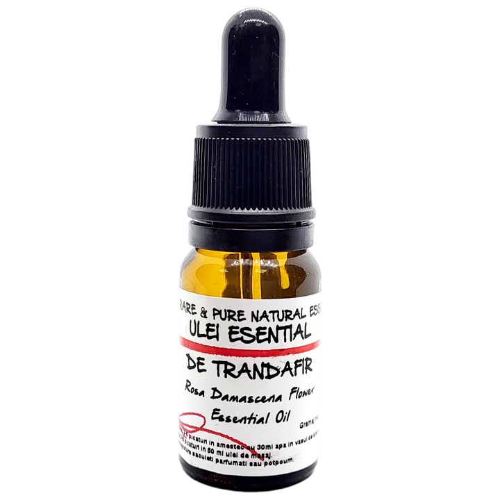 Ulei Esential 100% Natural, Pur - Trandafir, Rosa damascena x10ml