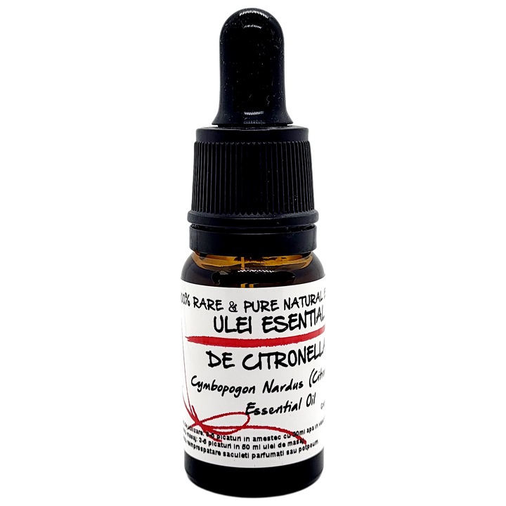 Ulei Esential 100% Natural, Pur - Citronella, Cymbopogon Nardus L x10ml