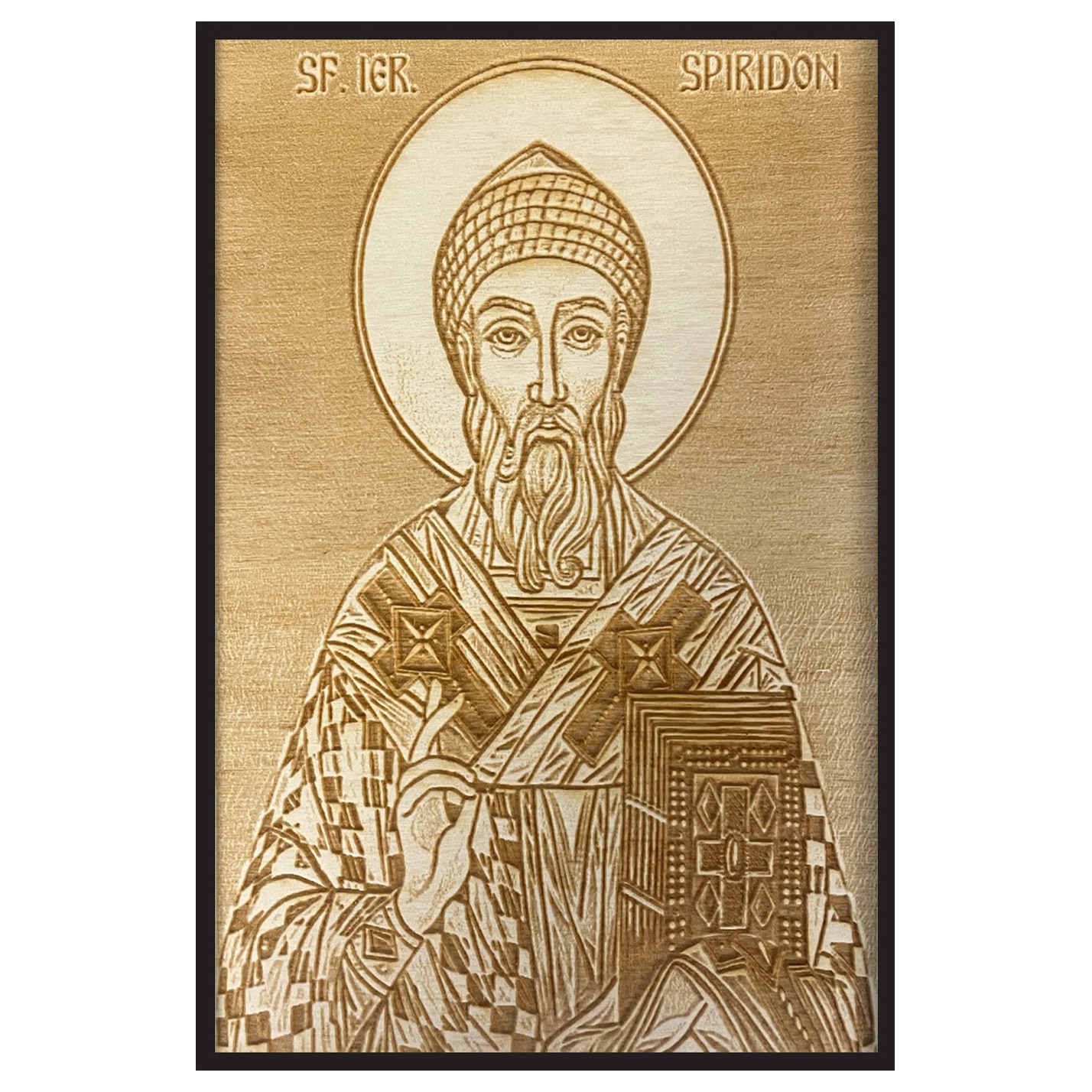 Икона Свети Спиридон 40 см - eMAG.bg