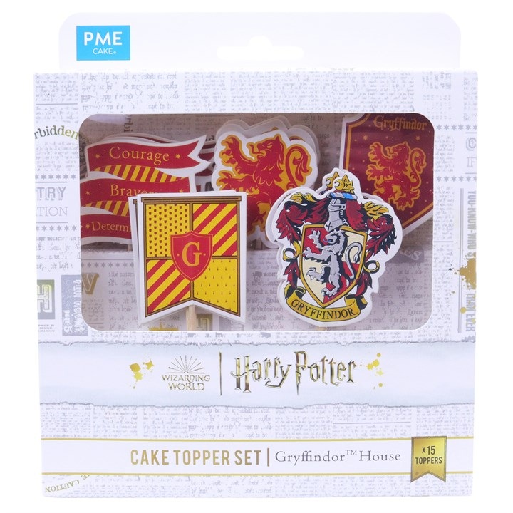Set 15 mini topper decorative Gryffindor, Harry Potter, PME