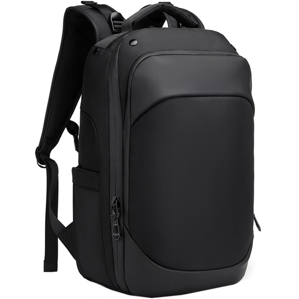 Rucsac laptop 15.6 inch, rezistent la apa, buzunar antifurt, sistem fixare pe valiza, potrivit pentru calatorii, OZUKO, OZ9640BK, Negru