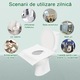 Set 120 protectii de toaleta de unica folosinta, NUODWELL, portabil, pentru adulti si copii, potrivit pentru utilizare in calatorii, restaurante, Verde