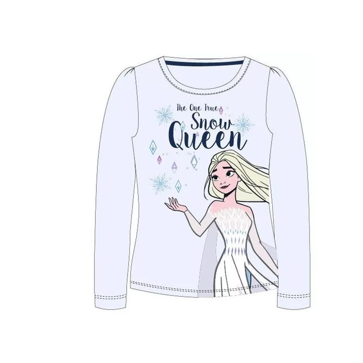 Bluza maneca lunga Frozen Snow Queen gri 16010, Gri