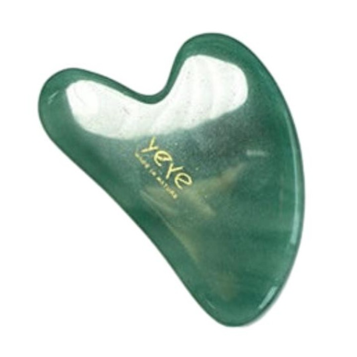 Piatra Gua Sha pentru masaj si relaxare, Yeye, Jad, Verde