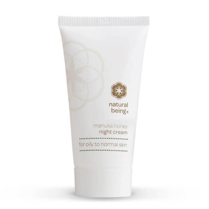 Нощен крем, Living Nature, мед от манука, за нормална/мазна кожа, 50 мл