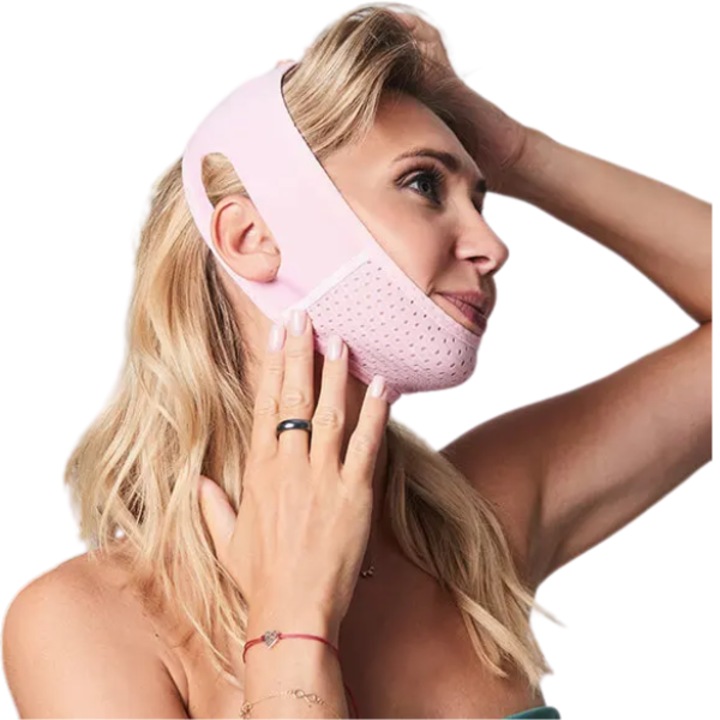 Masca modelatoare faciala V-line YEYE, efect lifting, reducere riduri, respirabila, unisex