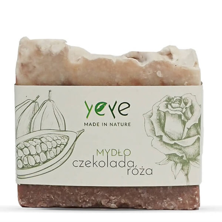 Натурален сапун Yeye, Шоколад и роза, 105 гр