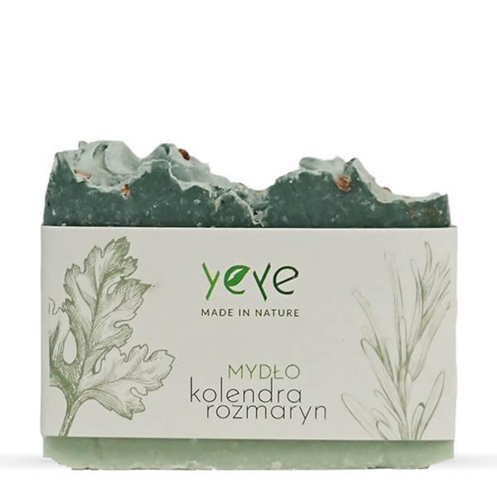 Sapun de coriandru si rozmarin Yeye, 100% natural, Lucrat manual, 105 g