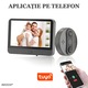 Vizor Inteligent Cu Sonerie, IMODIX®, Wi-Fi, Ecran LCD 4.3-inch, 2MP, Rezolutie HD 1080p, Video Call, Audio Bi-Directional, Infrarosu, Baterie 5000mAh, Senzor Miscare, Slot SD card, Aplicatie Pe Telefon, Supraveghere 24/7, Usor De Instalat, Gri