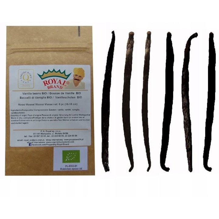 Pachet 5 batoane vanilie, Royal Brand, 15 cm