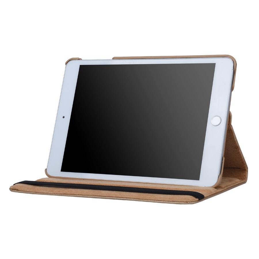 Tablete iPad Mini 1/2/3 - husa pentru tableta din piele flip aurie