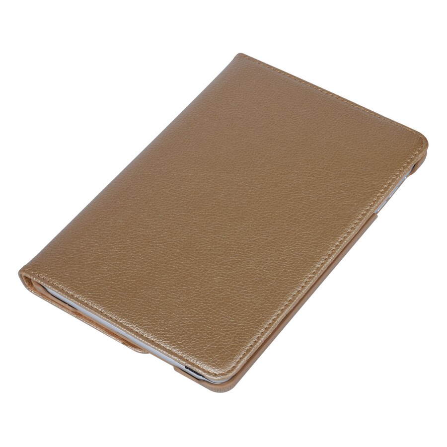 Tablete iPad Mini 1/2/3 - husa pentru tableta din piele flip aurie