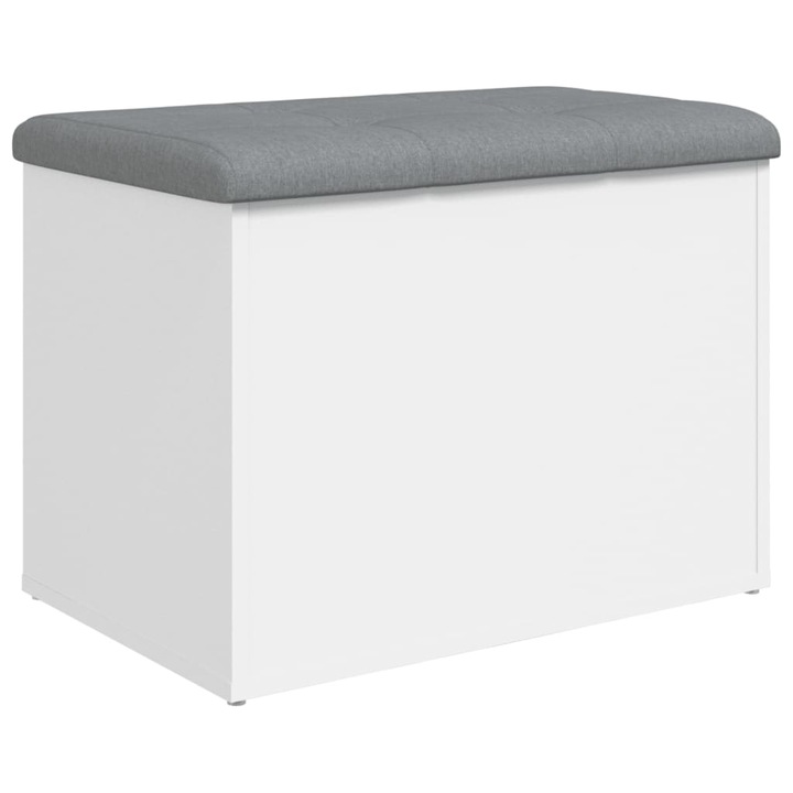 Пейка за съхранение vidaXL, Бяла, 62x42x45 см, Инженерно дърво, 13.85 Kg