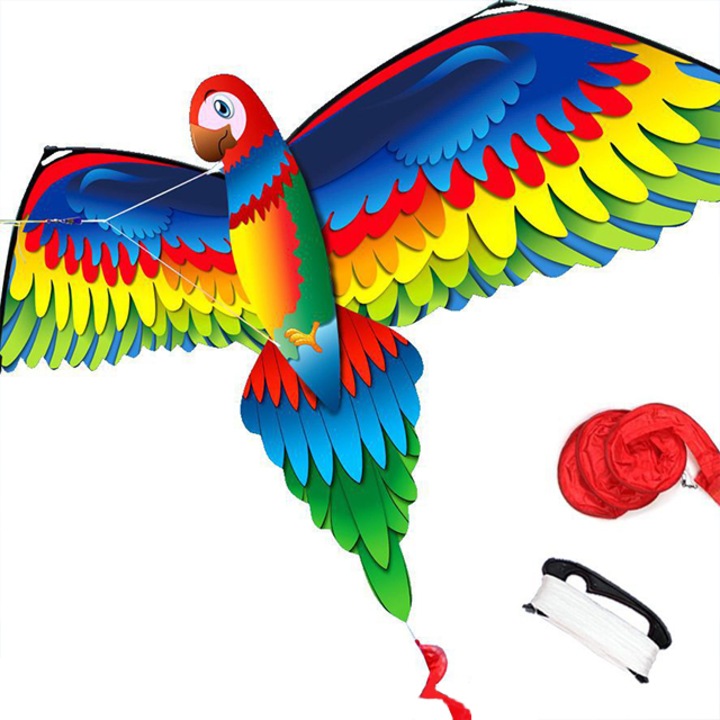 Zmeu papagal 3D, Tebnaild, 140 x 78 x 10 cm, Multicolor