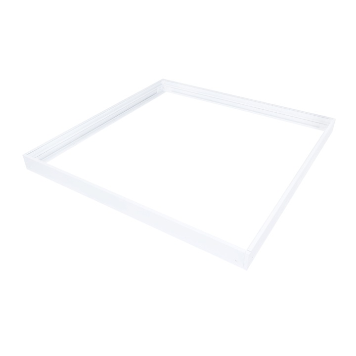 Rama pentru panou LED Koloreno, Aluminiu, 60x60 cm, Alb