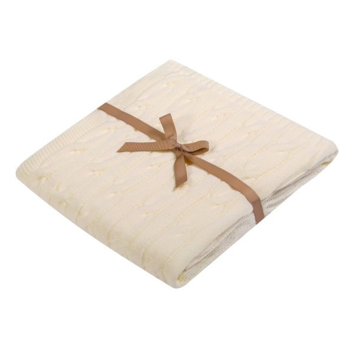 Gyerektakaró, fonat, Uvie pamut, 80x90, ekrü