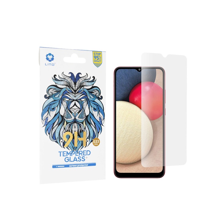 Folie Sticla pentru Samsung Galaxy A02s / A03s / A03 Core / A04e Lito 2.5D Classic Glass Transparent