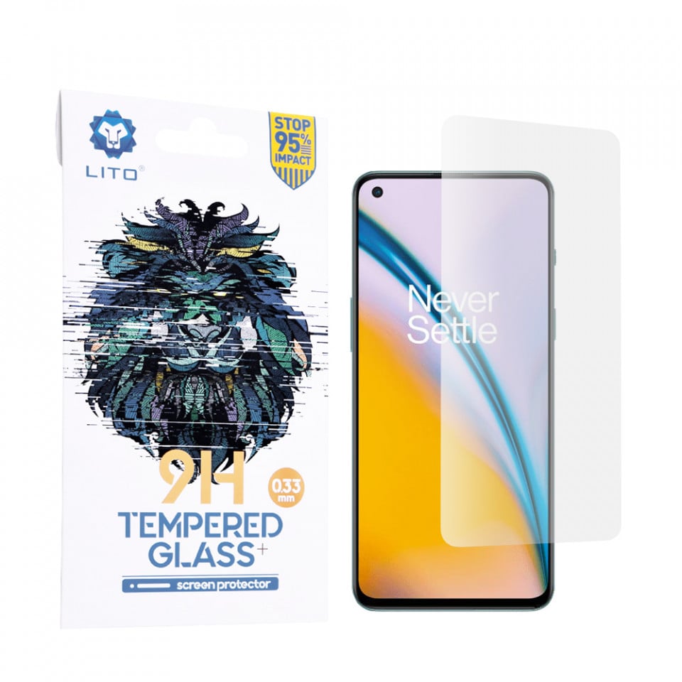 Folie de protectie Ecran Lito Classic pentru OnePlus Nord 2T / Nord CE 5G / Nord 2 5G, Sticla Securizata, Full Glue, 2.5D