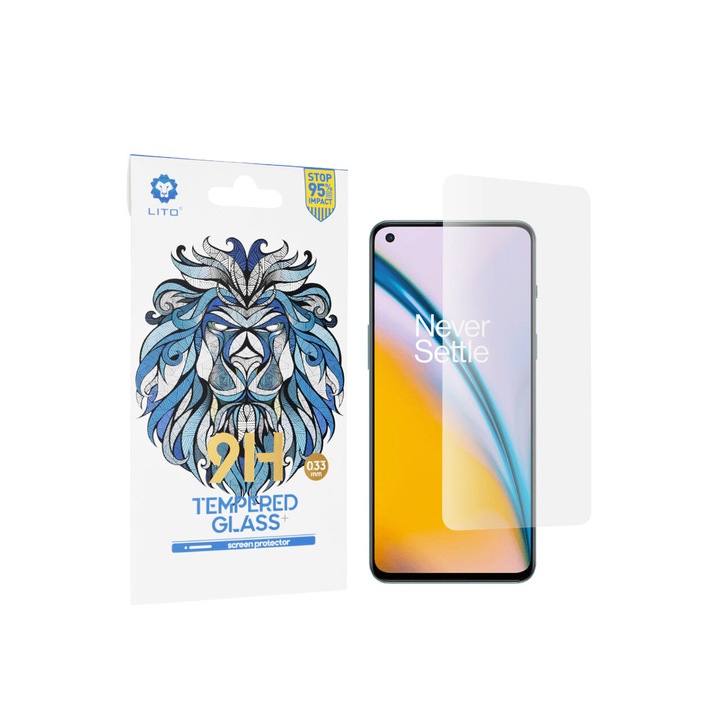 Folie de protectie Ecran Lito Classic pentru OnePlus Nord 2T / Nord CE 5G / Nord 2 5G, Sticla Securizata, Full Glue, 2.5D