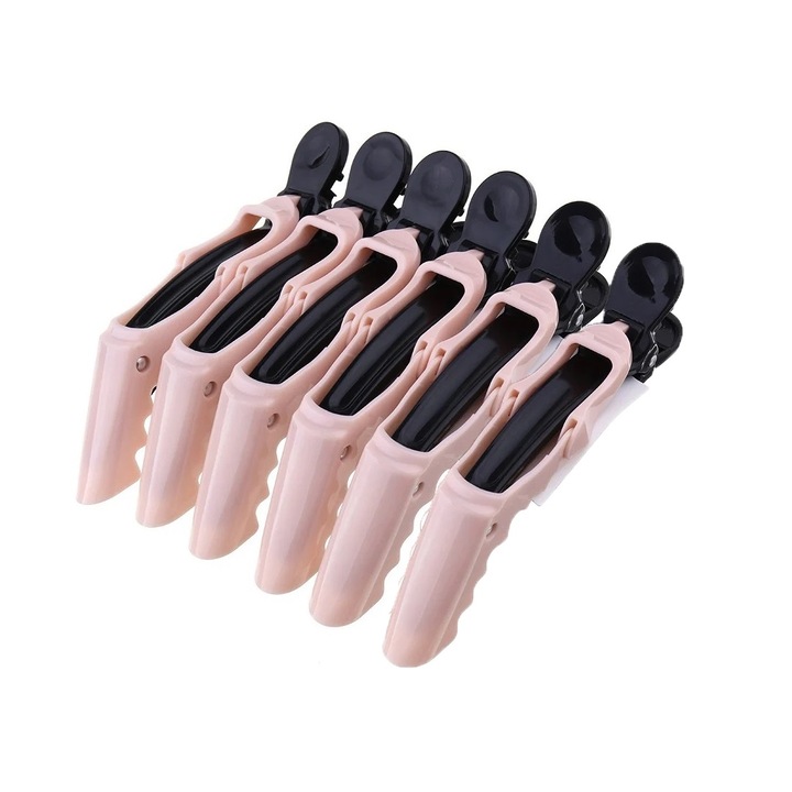 Set 6 buc Clipsuri Coafor Aligator, Sela