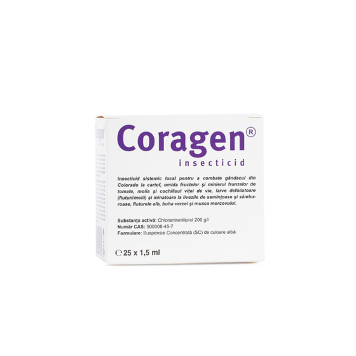 Insecticid cu spectru larg de combatere asupra mai multor specii de daunatori, Coragen 20 SC, 1.5 ml