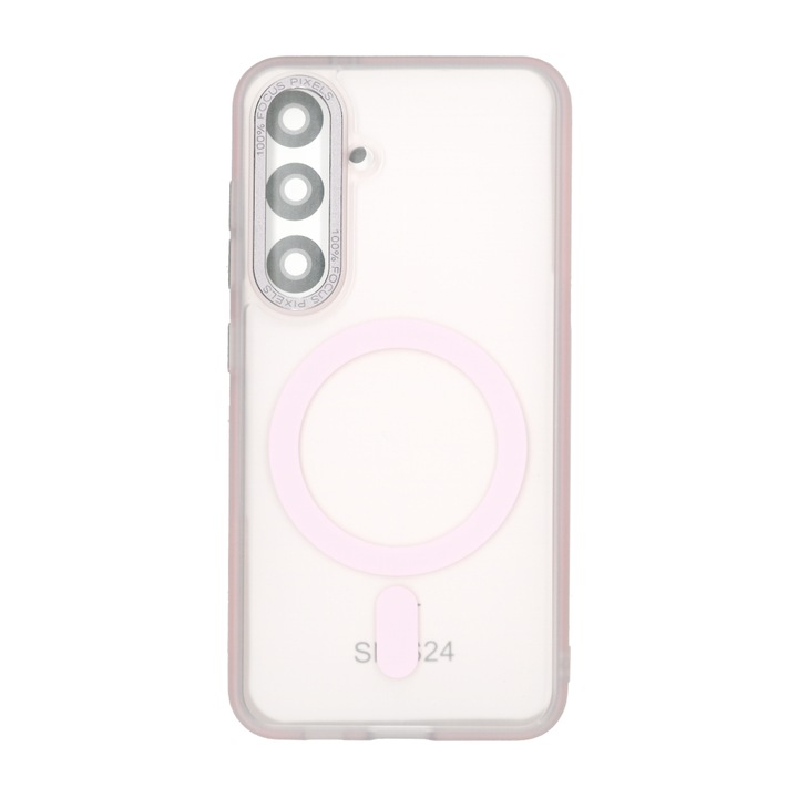 Husa spate Magsafe, Matte 3 in 1 roz, pentru Galaxy S24