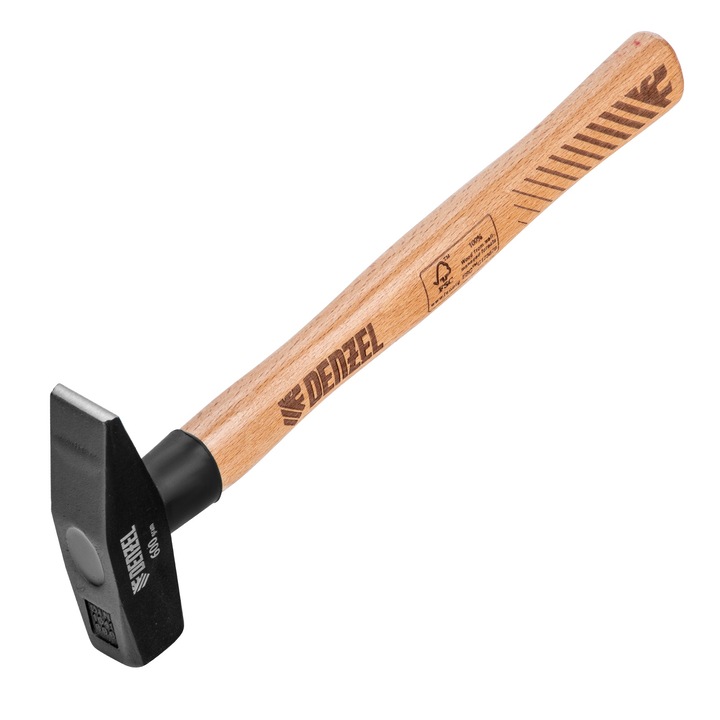 Чук Denzel, Дървена дръжка, 600 гр, Квадратно чело, EFP