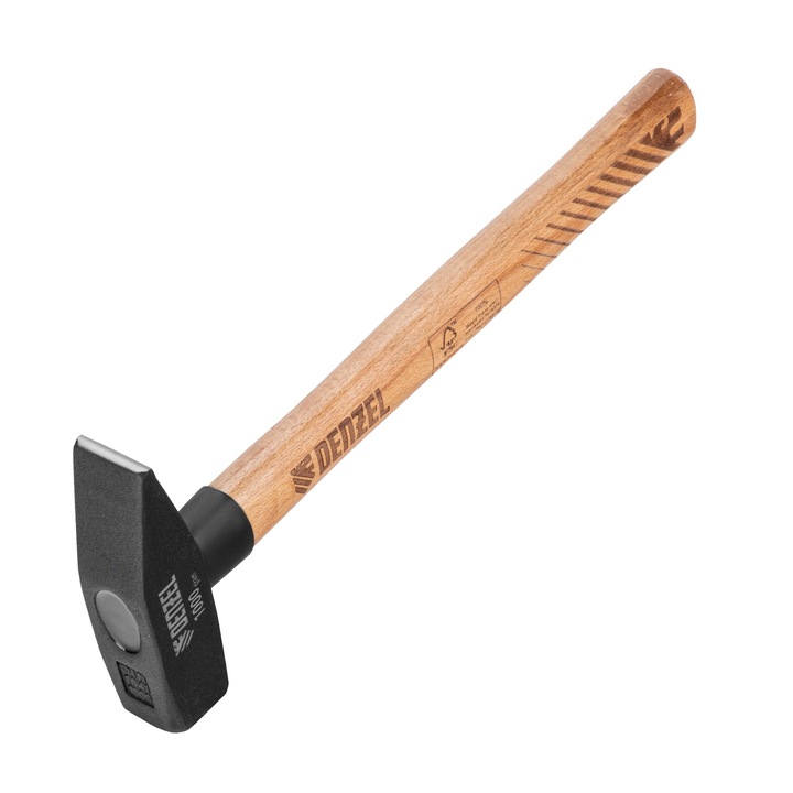 Чук Denzel, Дървена дръжка, 1000 гр, Квадратно чело, EFP