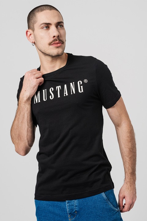 Mustang, Logós póló, Fekete