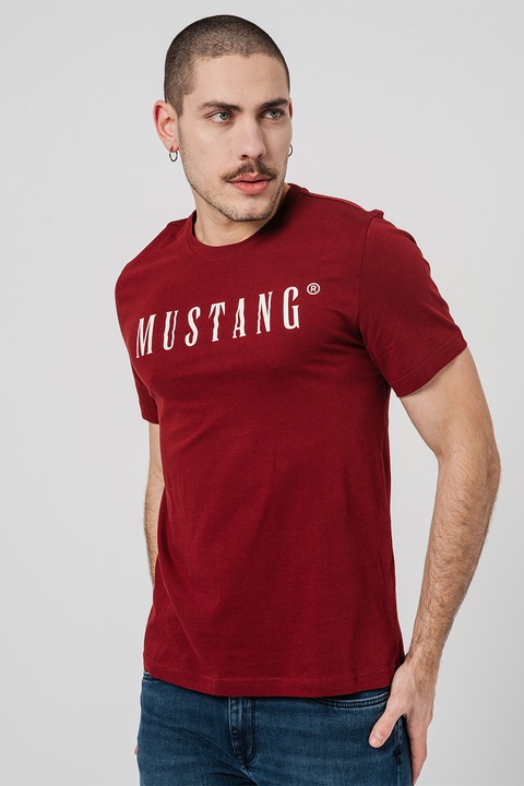 Mustang, Logós póló, Sötétpiros