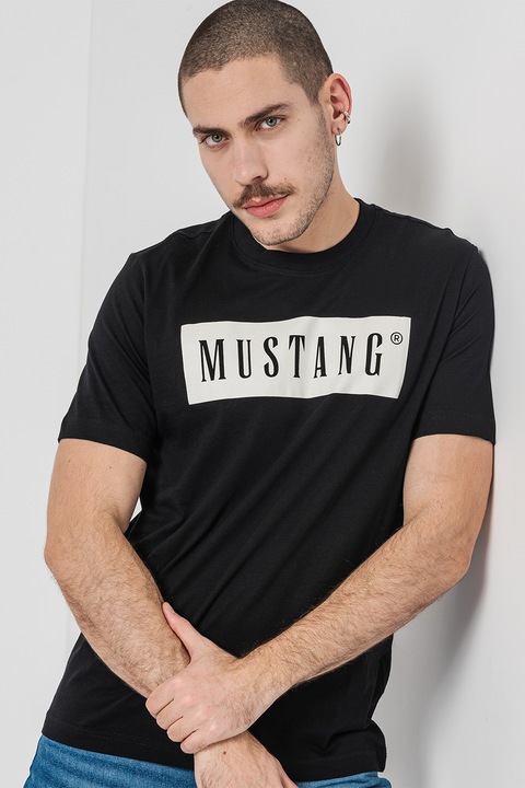 Mustang, Logós póló, Fekete