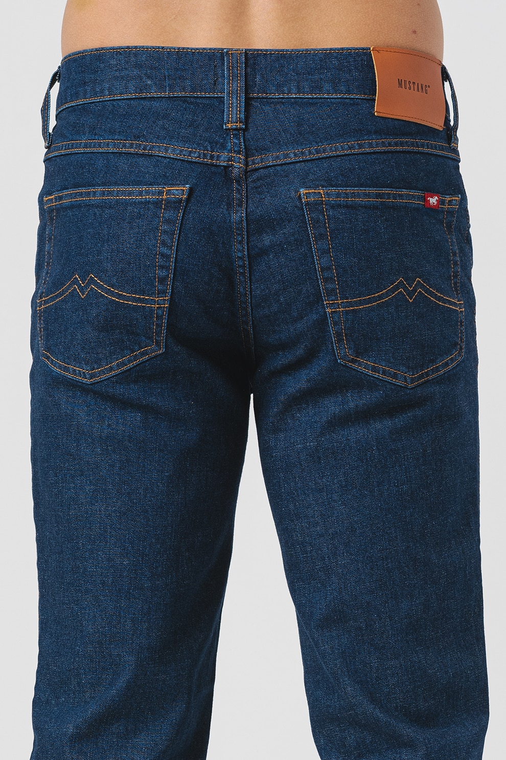 Mustang, Blugi cu croiala dreapta Tramper, Bleumarin, W30-L32