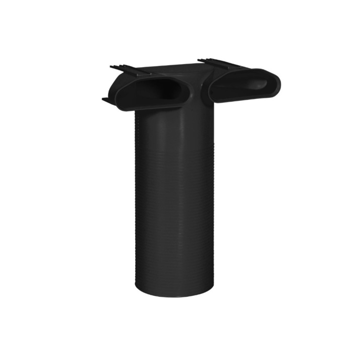 Priza de Aer (Plenum), FRANKISCHE, profi-air tunnel, 2 x 132 x 52 mm, la 90°- DN 125