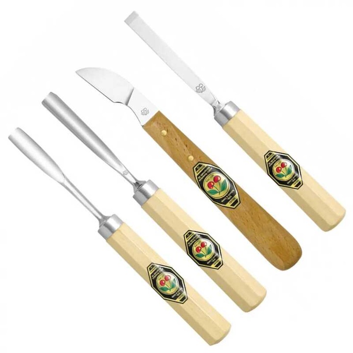 Set de dalti profesionale pentru lemn Kirschen 3424000, 200 mm, 4 piese