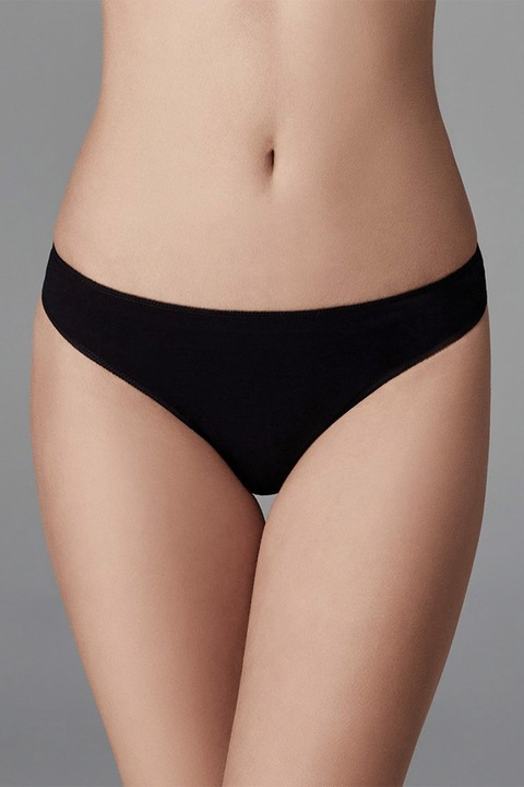 DAGI, Set de chiloti uni - 3 perechi, Alb/Negru/Bej