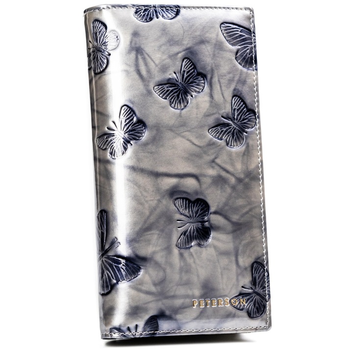 Portofel dama, PetersonPTN421431, Argintiu