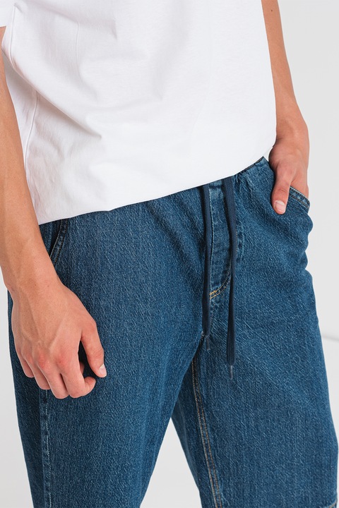 Denim Project, Дънки капри със скосени джобове, Тъмносин