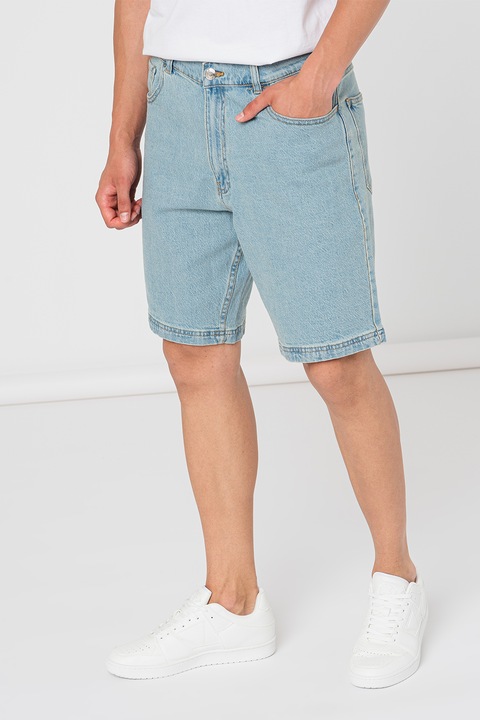 Denim Project, Bermude relaxed fit de denim, Albastru deschis