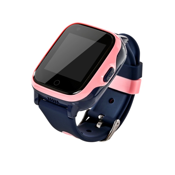 KidSafe Prime 4G pink gyerek okosóra magyar menüvel, videóhívás, csepálló, SOS